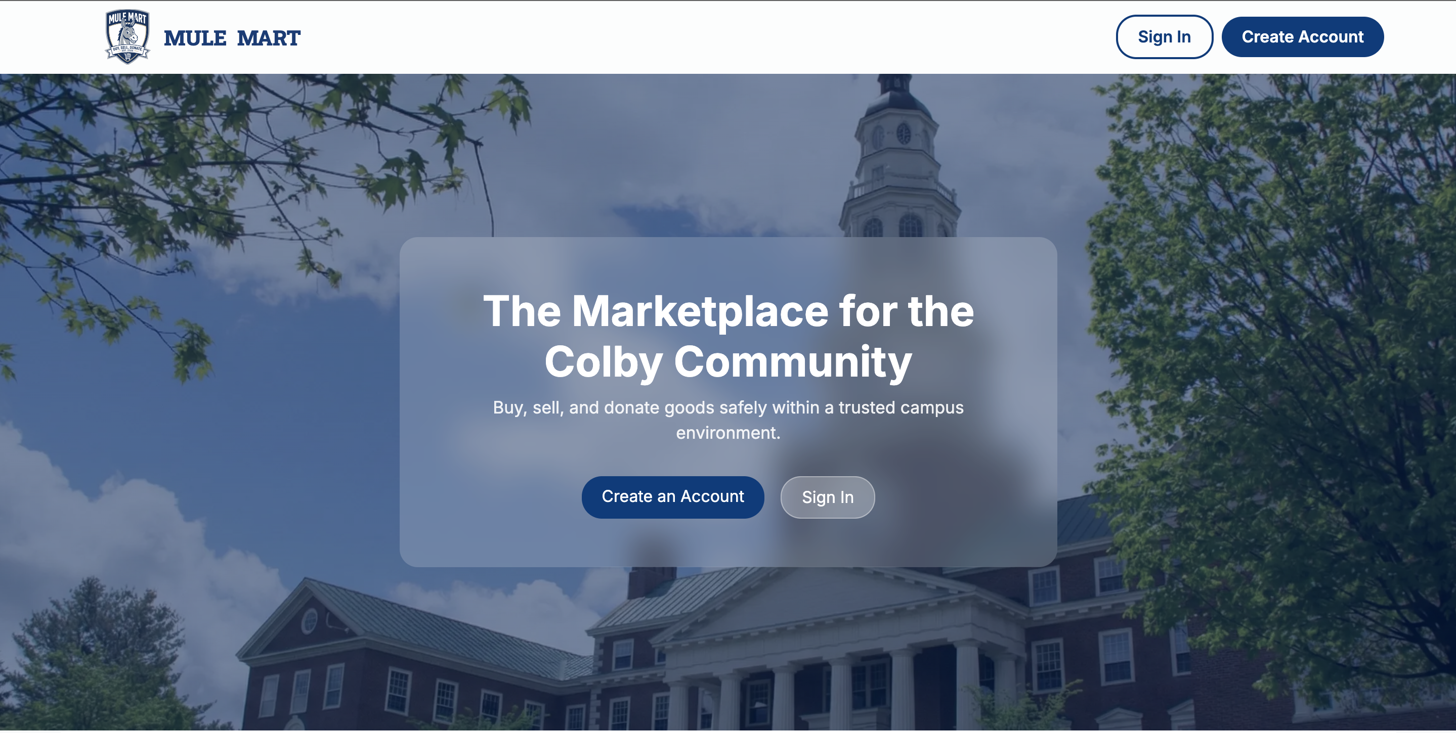 Colby Marketplace project